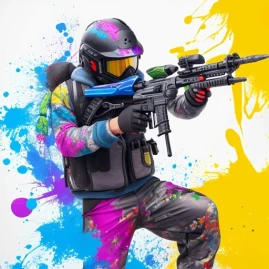 Paintball Attack 3D: Color War Tiktok ads