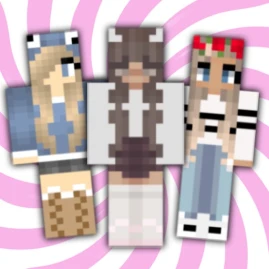 Cute Girl Skins for Minecraft Tiktok ads