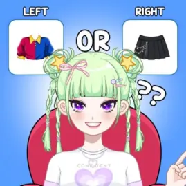 Left or right: Magic Dress up Tiktok ads