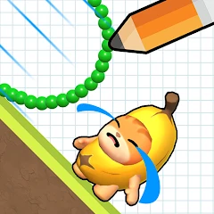 Draw To Crash: Banana Cat Tiktok ads