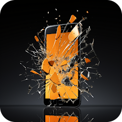 Broken Screen with Animal