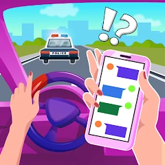 Text in Car - Driving Master Tiktok ads