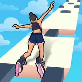 Sky Roller: Rainbow Skating Tiktok ads