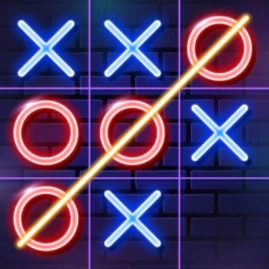 Tic Tac Toe Glow: 2 Player XO Tiktok ads