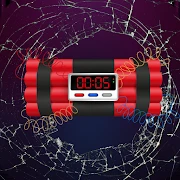 Cracked Screen with Time Bomb Tiktok ads