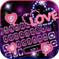 Neon love theme Tiktok ads