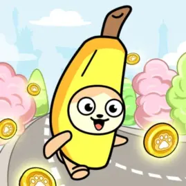 Banana Cat Run: World Travel Tiktok ads