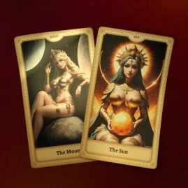 AI Tarot deck card read Tiktok ads