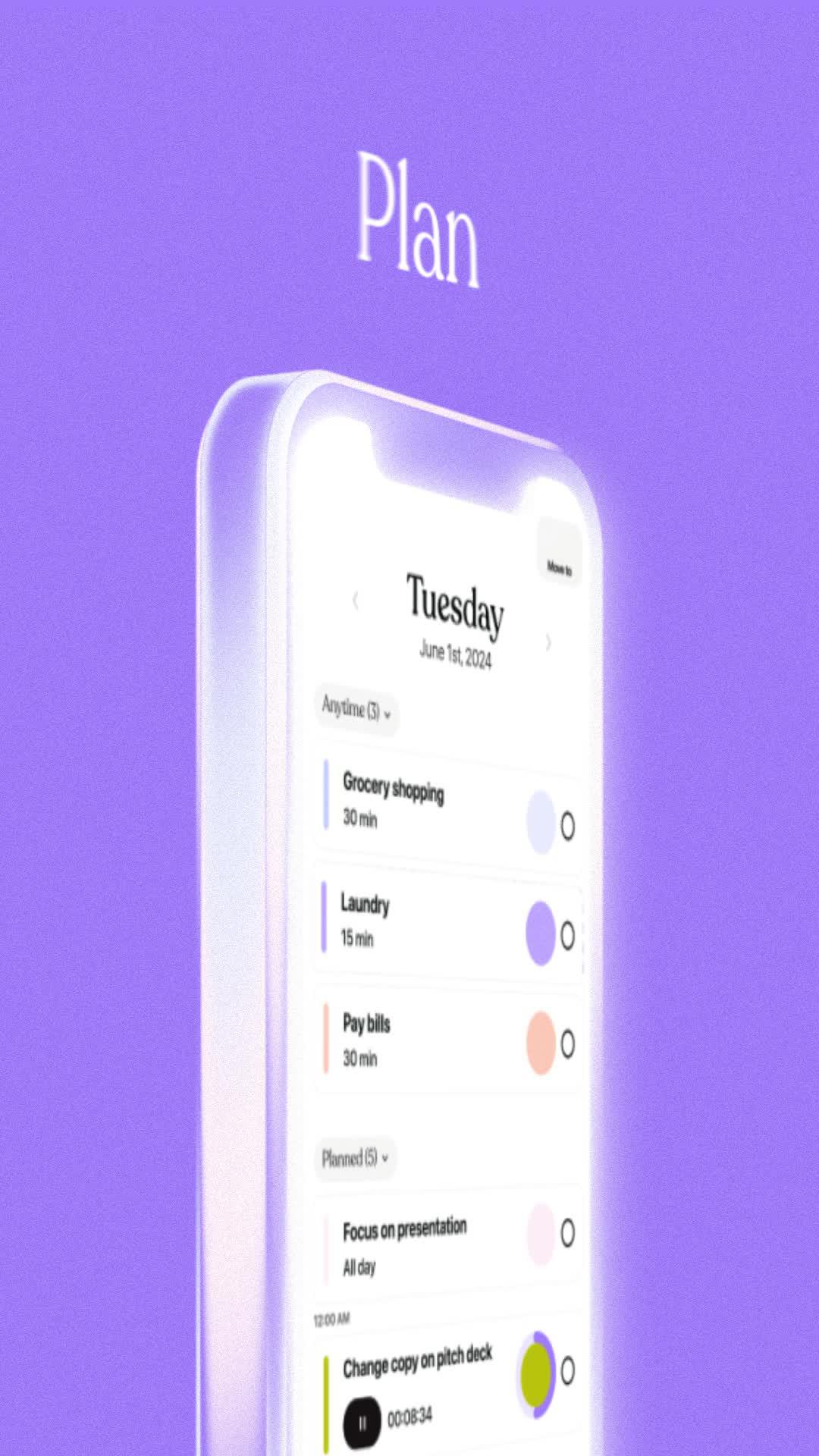 Overwhelmed by tasks and deadlines? We've been there. Tiimo helps you take charge of your day.