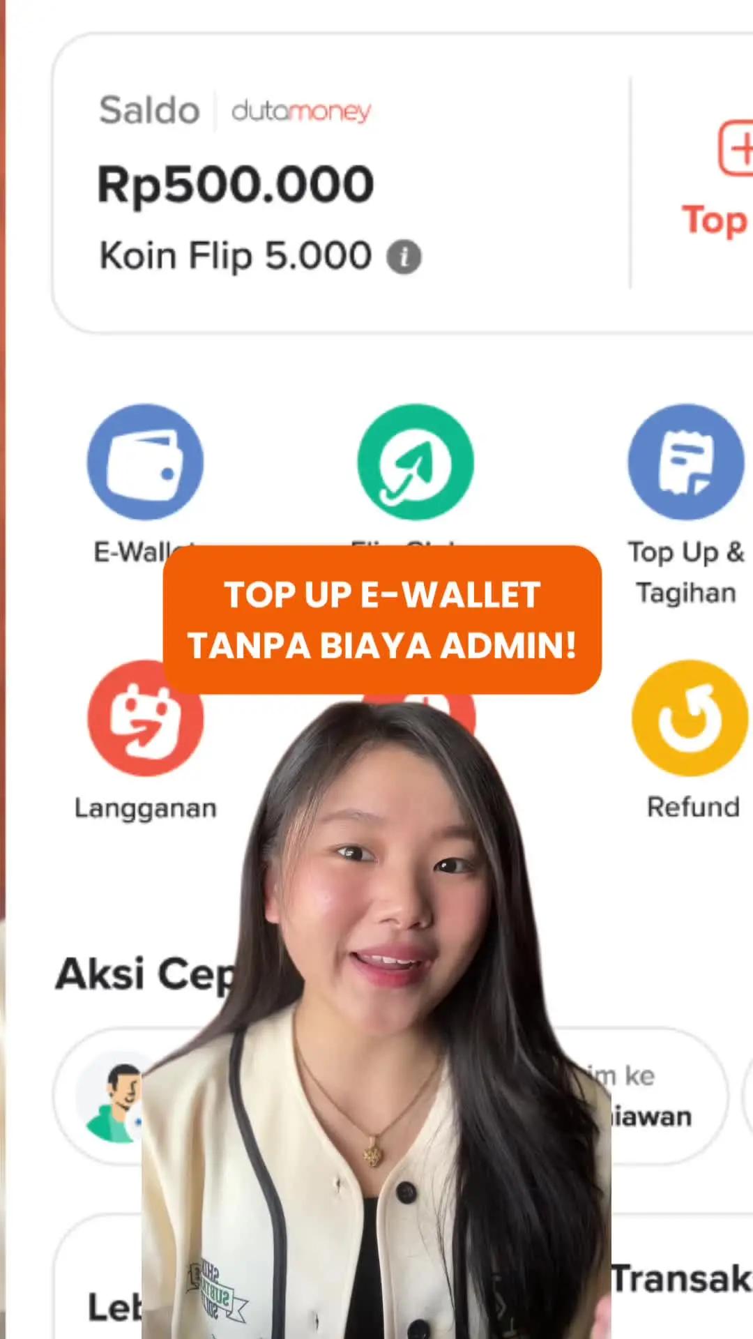 Cobain transaksi untuk transfer & top-up e-wallet bebas biaya setiap bulannya.