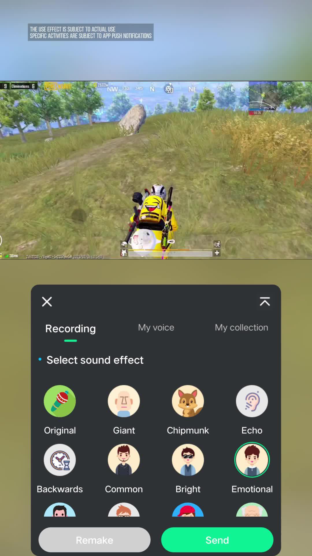 It's super easy to change the sound in one second, come and try it!