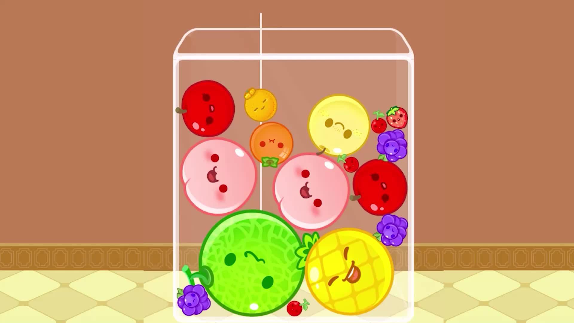 最終目標は合体して大きなスイカになることです!