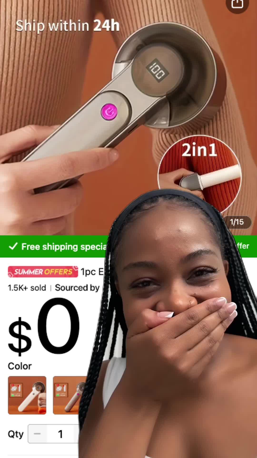 Get your lint remover today! $0 Temu Haul!!! *Only for new app users with qualifying orders
