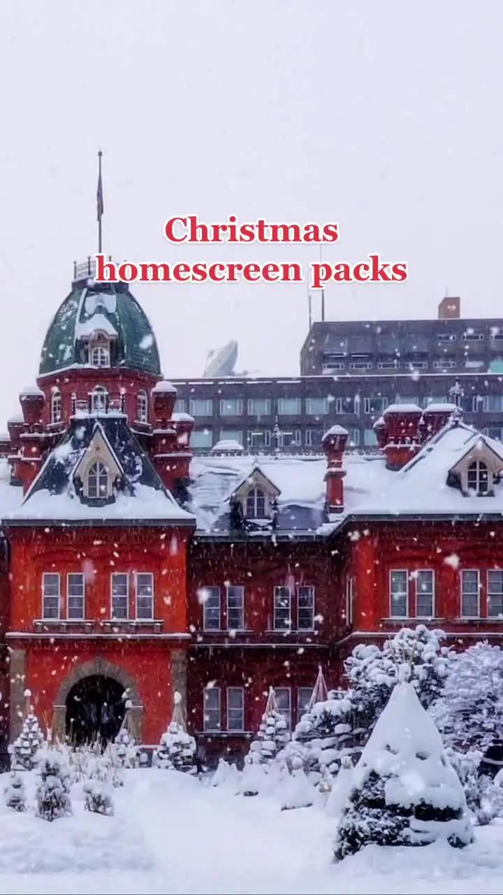 Christmas is coming 🎄 #aesthetichomescreen #christmashomescreen #christmasthemes #aesthetic #themify