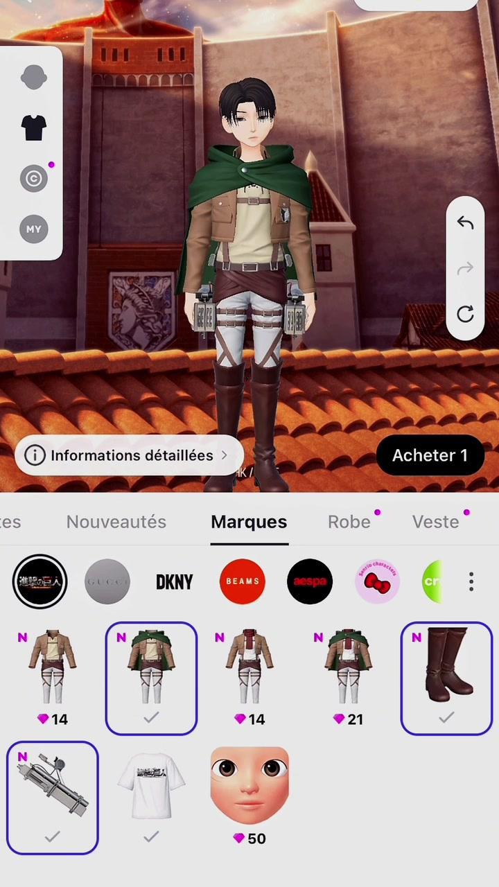 Transformons mon avatar en Levi de l’Attaque des Titans⚔️ Quel est votre personnage préféré de l’AOT ? 💬 #attaquedestitans #attaquedestitanssaison4 #levi #leviackerman #levicosplay #levicosplayer #zepetoxattackontitan #attackontitan #snk #aot #aotedit #aotcosplay #erenjaeger #mikasaackerman #levishorterman #levishorty 