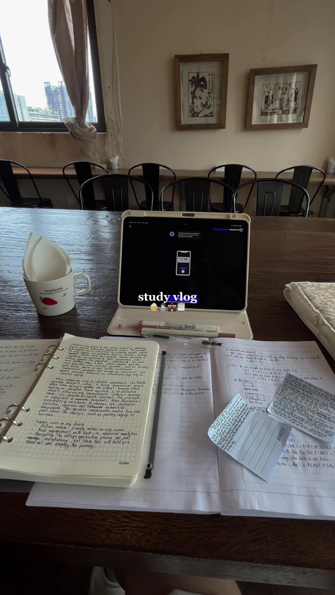 lovely study date 🫧👩🏻‍💻📑 @@Answer.AI  #studytok #studywithme #studentlife #university #goodvibes