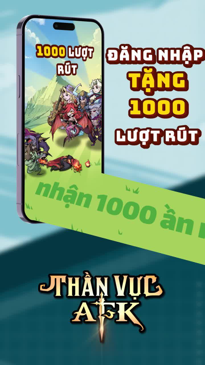 Đăng nhập tặng ngay 1000 lần rút, rút được 5 sao rồi hãy bắt đầu
