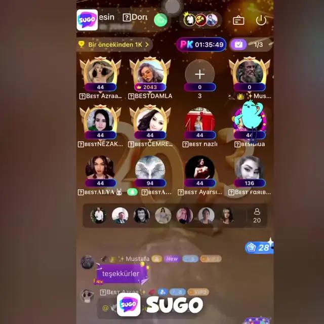 Hızlı bir süre SUGO'da sevdiğin yeni arkadaşlarla tanışın.