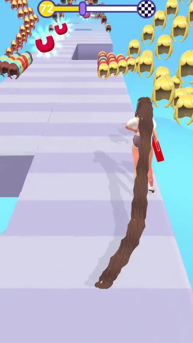 This is the best hair runner game!