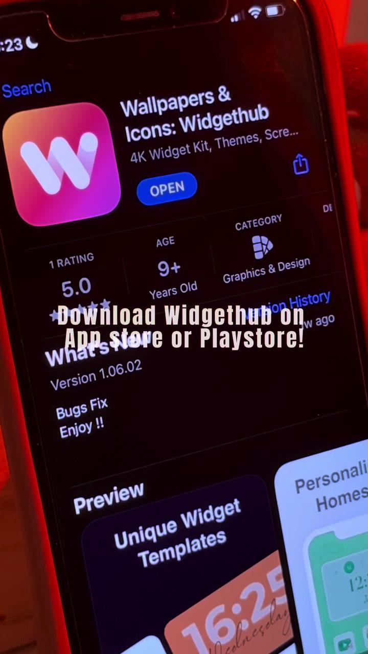 🎀 Download “Widget hub” on appstore/play store! #fyp #widgethub #apprecommendations #app