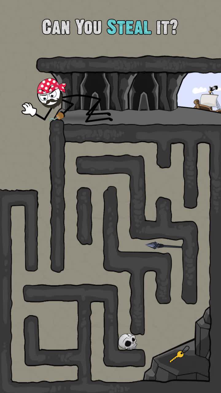 Stickman Thief Puzzle IQ Game - Play Now!
