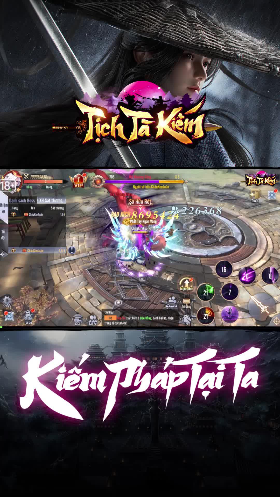 Tặng 5 vipcode SVIP666 SVIP777 TTK888 TTK999 KIEMVIP! Nhận ngay 15000KNB!