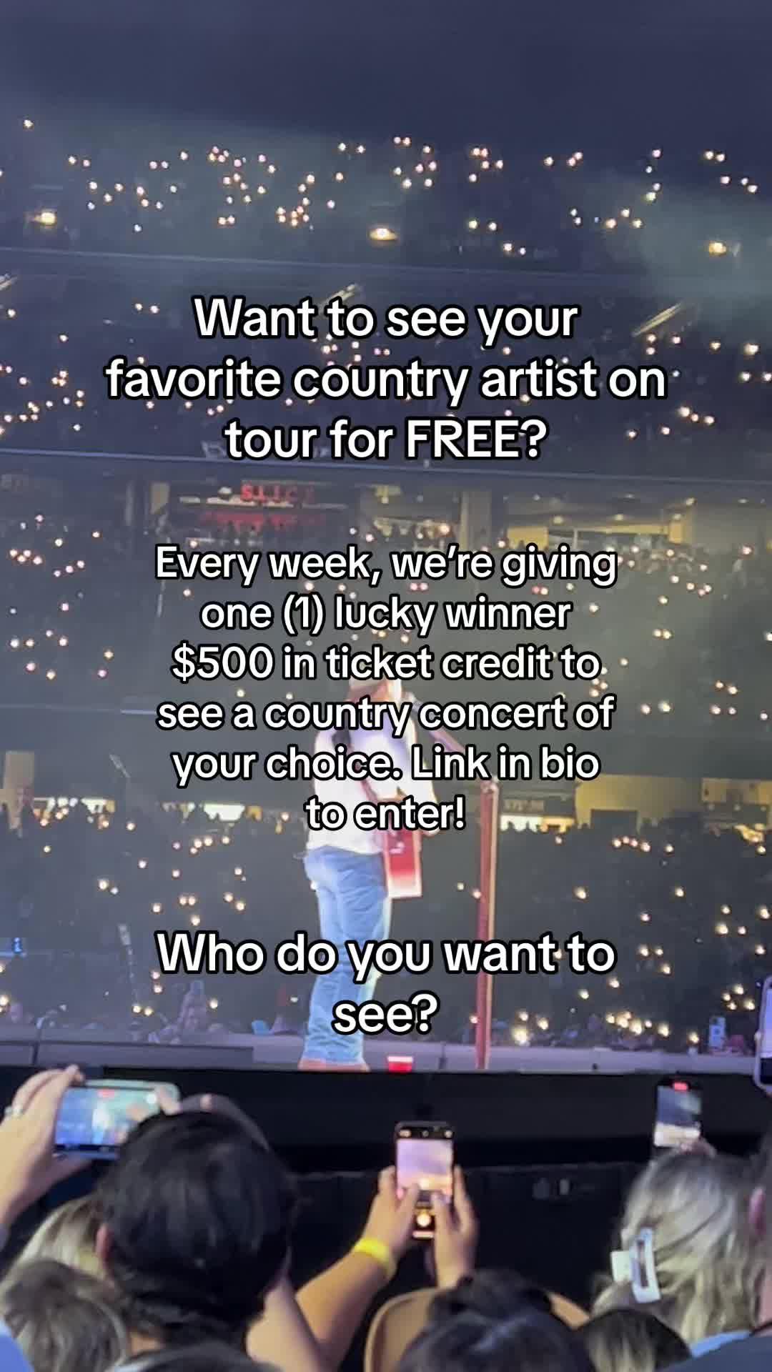 Check our 🔗 in bio to enter! Come back every week for a new chance to win. #tickpick #concerttickets #morganwallen #countrymusic #zachbryan #lukecombs 
