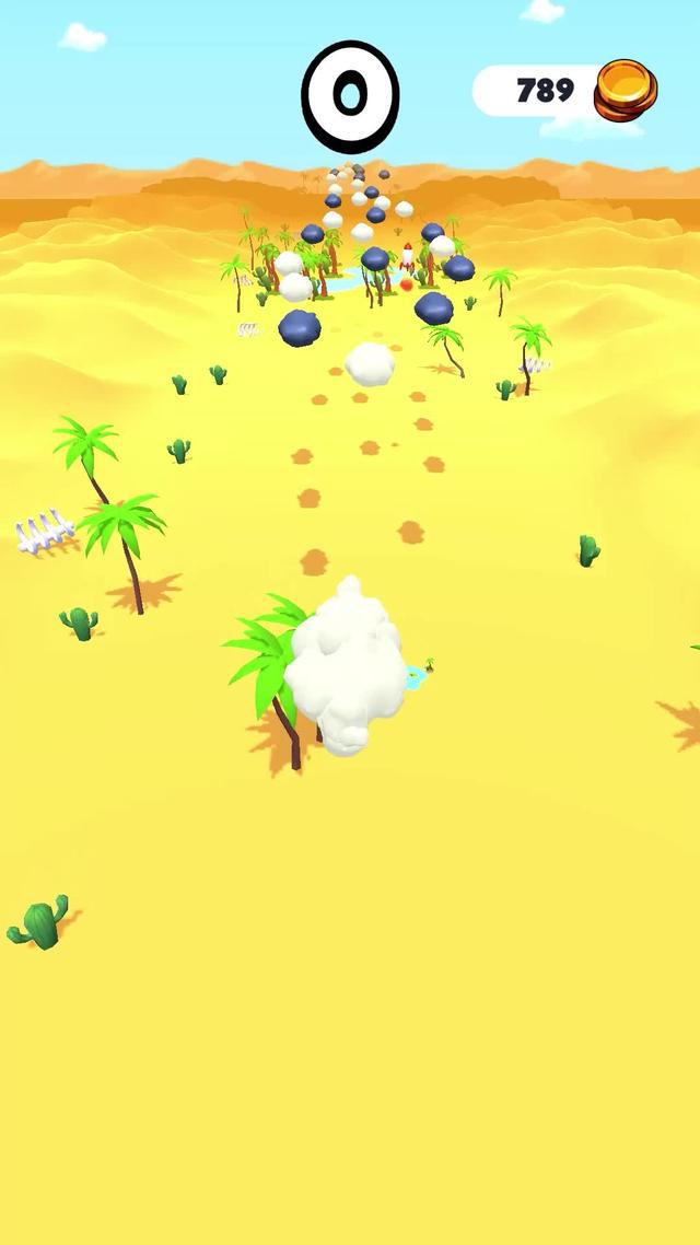 collect the white clouds and make it rain!