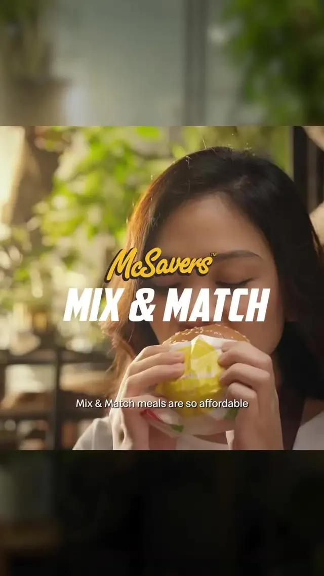 💰Great value and satisfied cravings with McDonald’s Mix & Match! Order via the McD App now! #McDonaldsMalaysia #MixNMatch #McD 