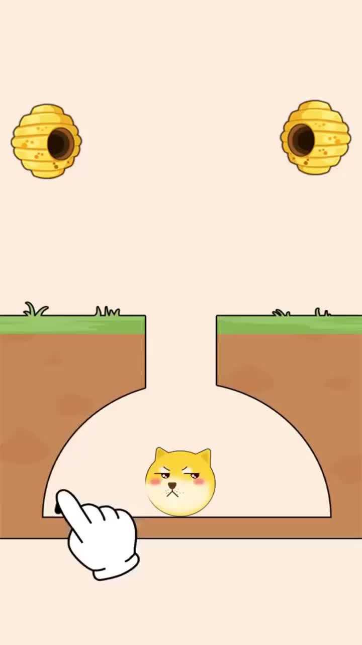 Draw to save the pet from angry bees!