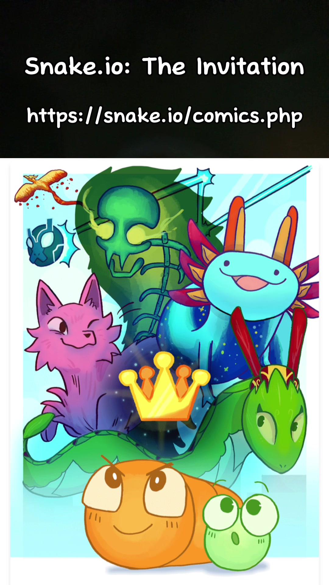 Chekc out the comic on their website! #mobilegame #comic #mobile #SnakelOThelnvitation #SnakelO #SnakelOComics 