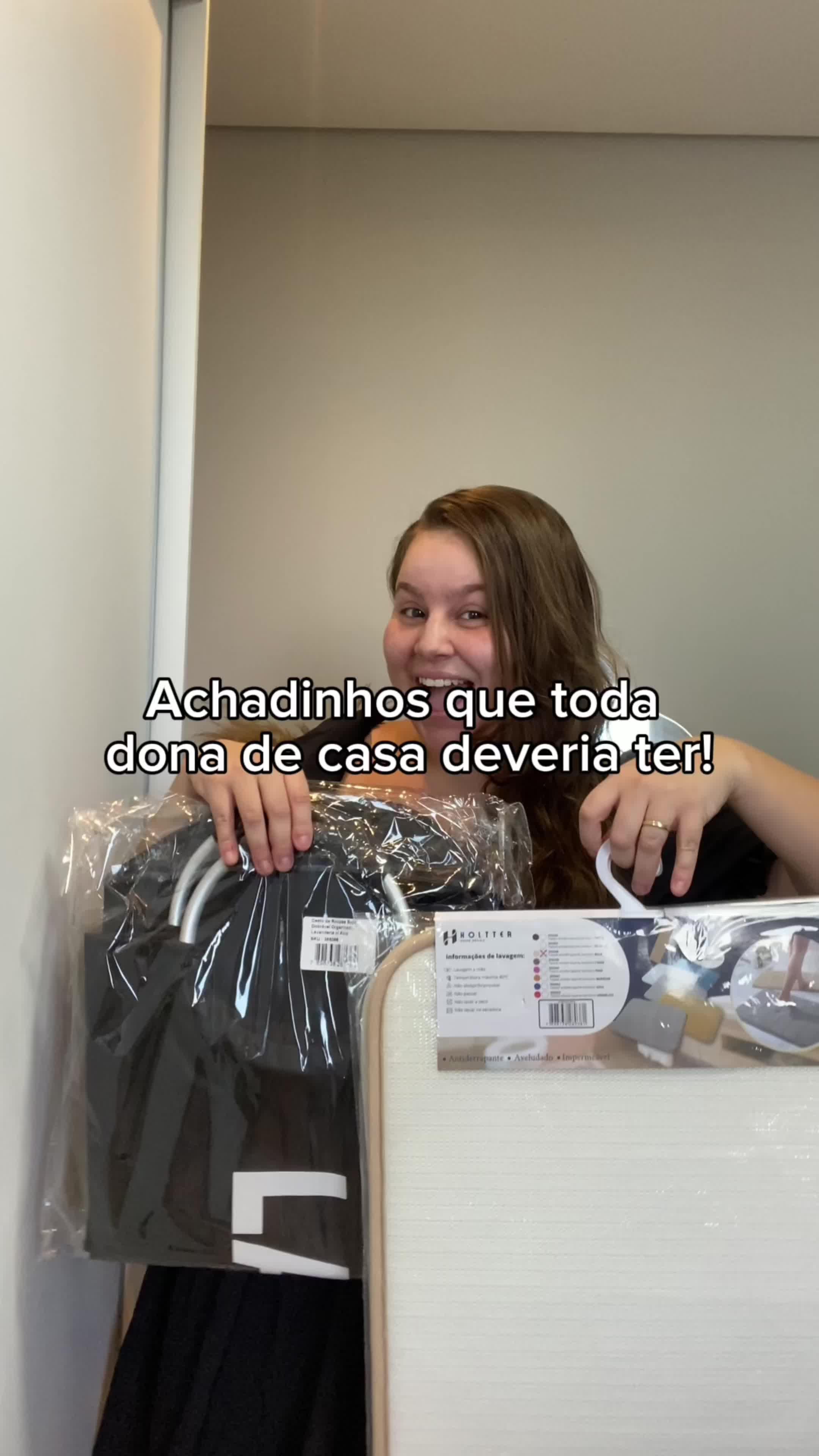 Cesto De Roupas Suja Dobrável Organizador Lavanderia C/ Alça