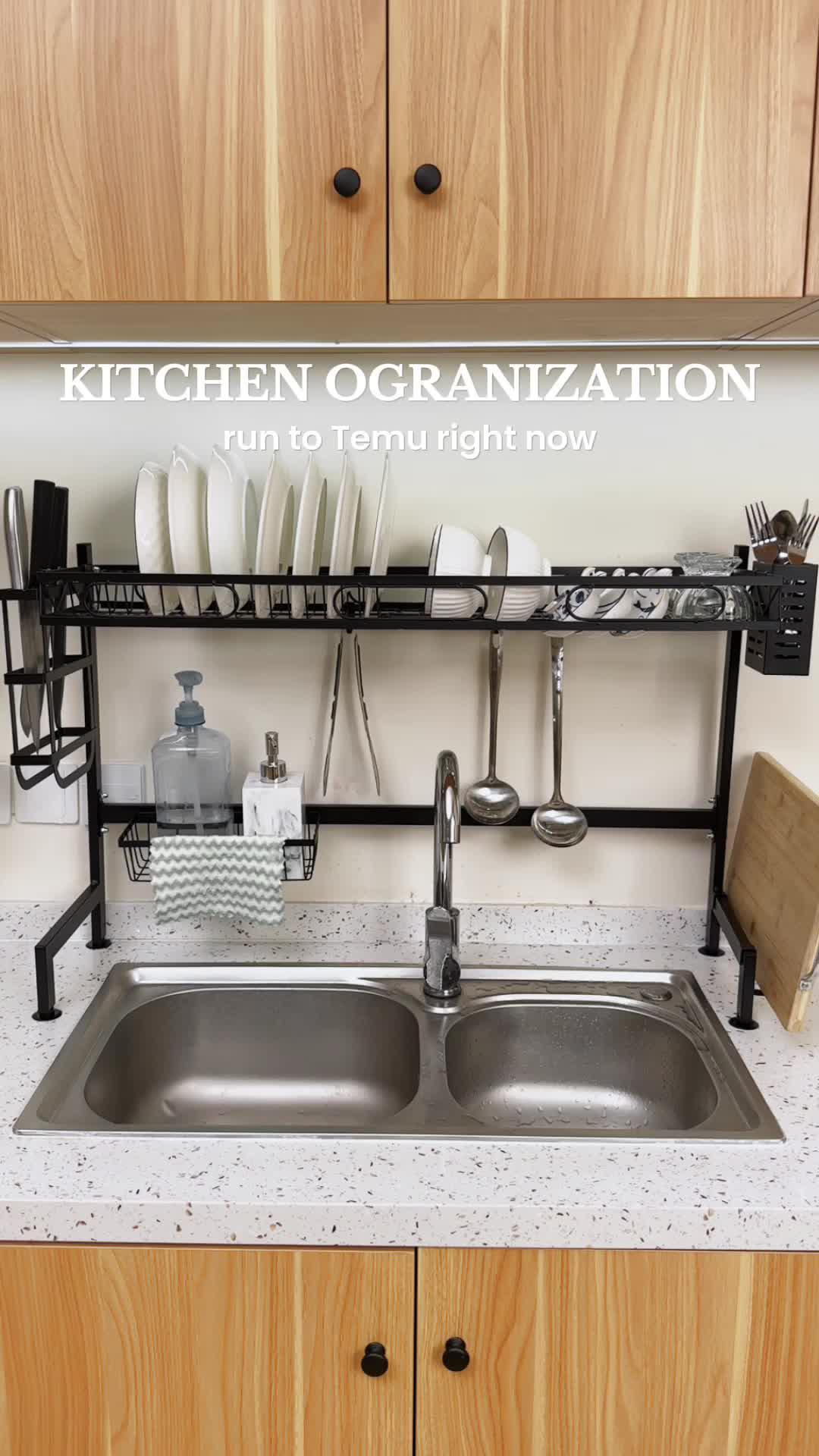 🍽️ From compact to spacious in seconds! Our Dish Drying Rack is perfect for your kitchen. 🌟🔍 Check this out at https://temu.to/m/u9f7636z75i or using code dpj9732. #Temu #TemuFinds
