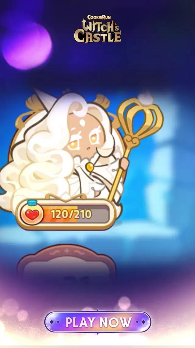 100 draws on the house! Log into Witch's Castle and meet First Cream Cookie!