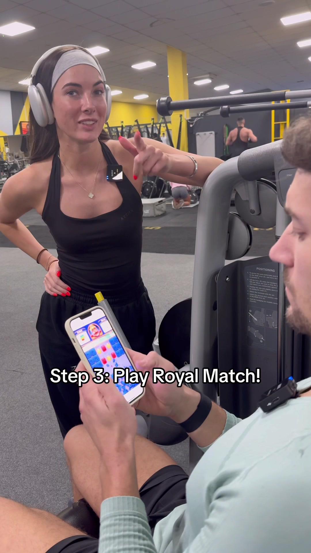 Which step is your fav??👀😆 #royalmatch #gym #gymtok #gymhumour #gymmotivation #gymmeme #relatable #viral