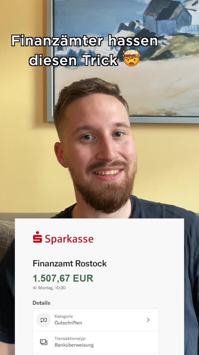 In 3 Minuten über 1.000€ vom Finanzamt. Du brauchst nur deine Steuer-ID von einem deiner Lohnzettel.