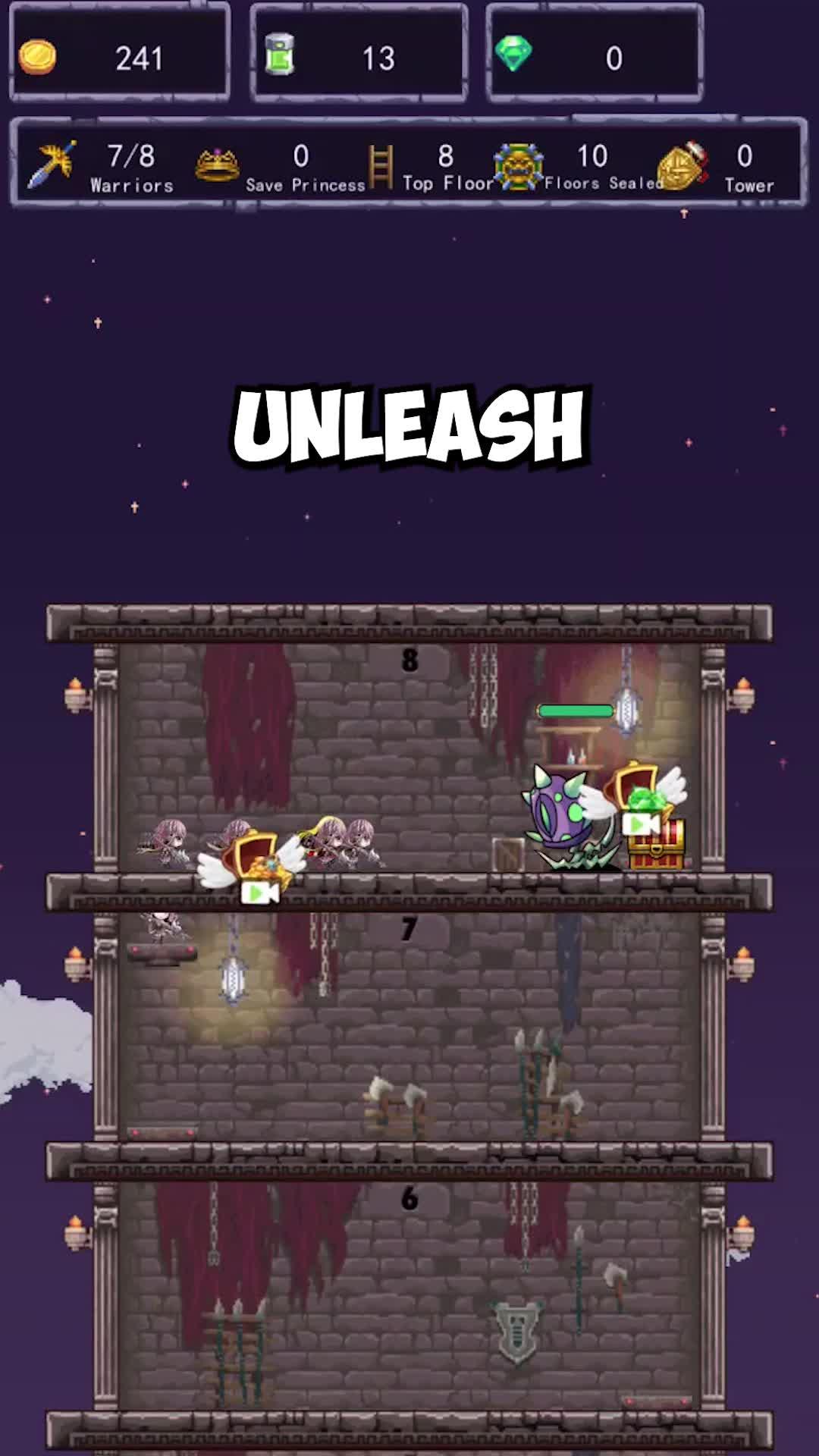 A tower climbing game that you can play all day without WIFI