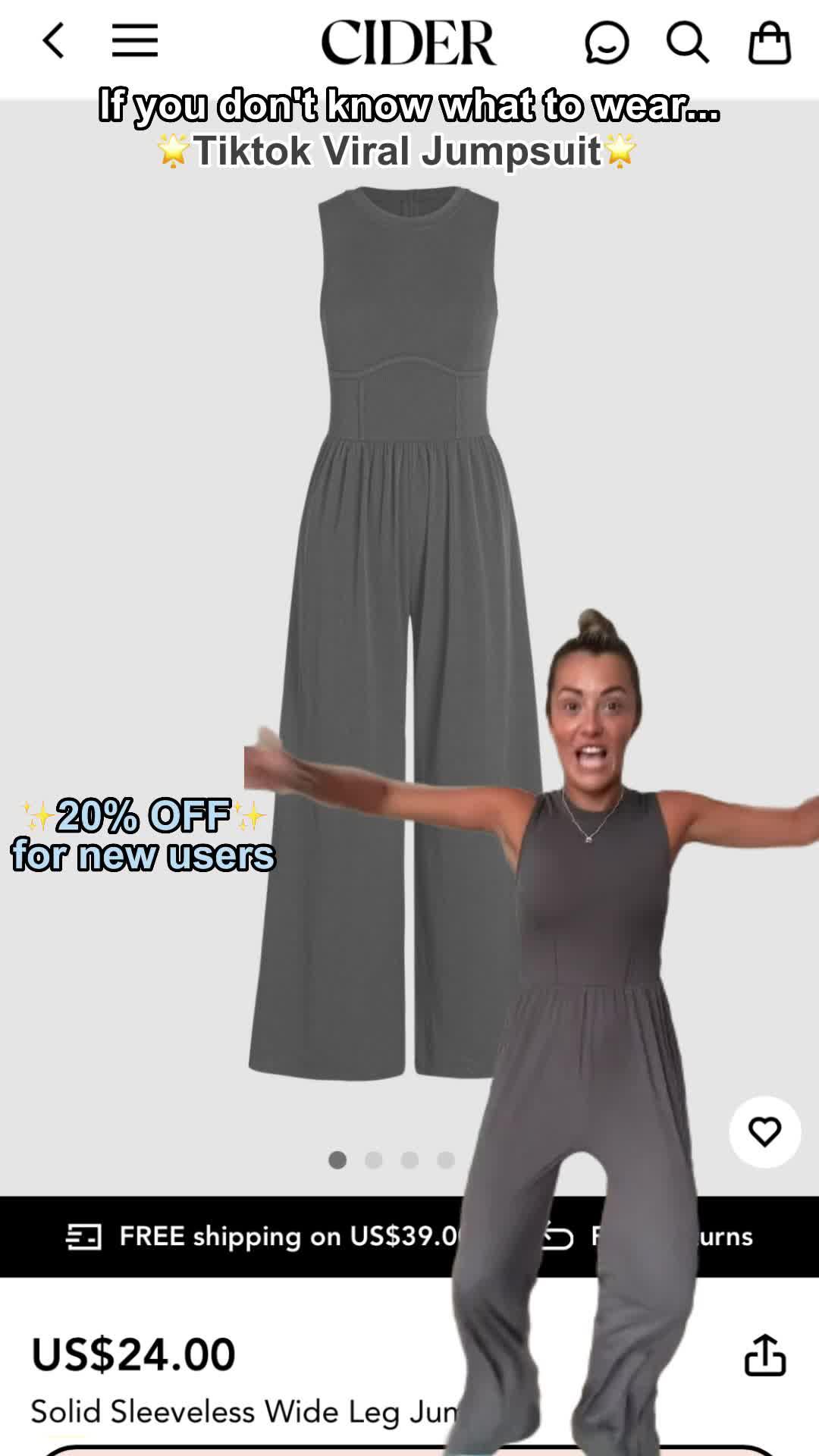 Fashion made affordable, Get 20% off your 1st app order!