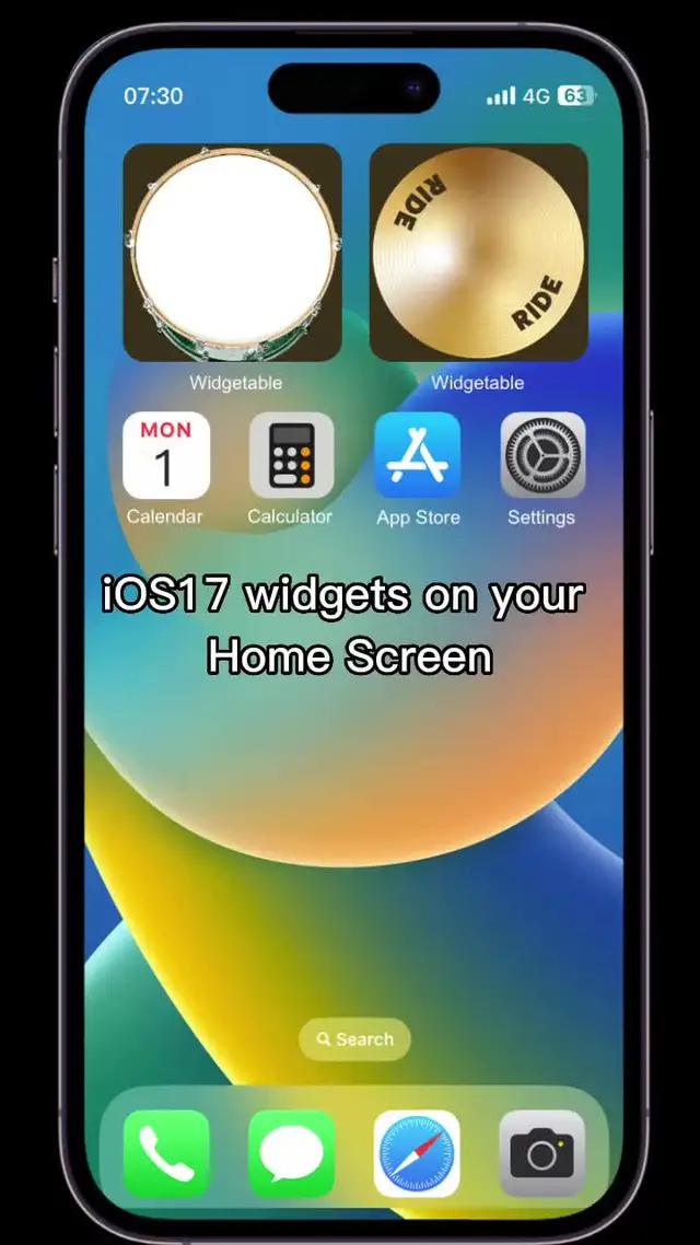 iOS17 widgets on your home screen