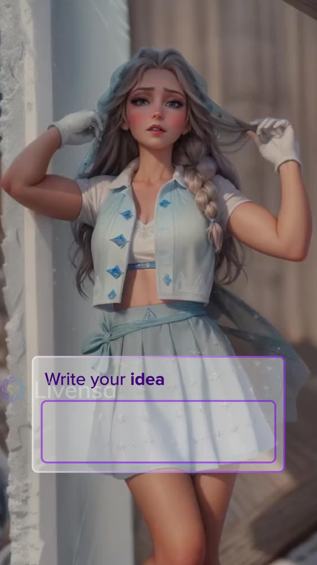 Create Al videos with your own words on mobile