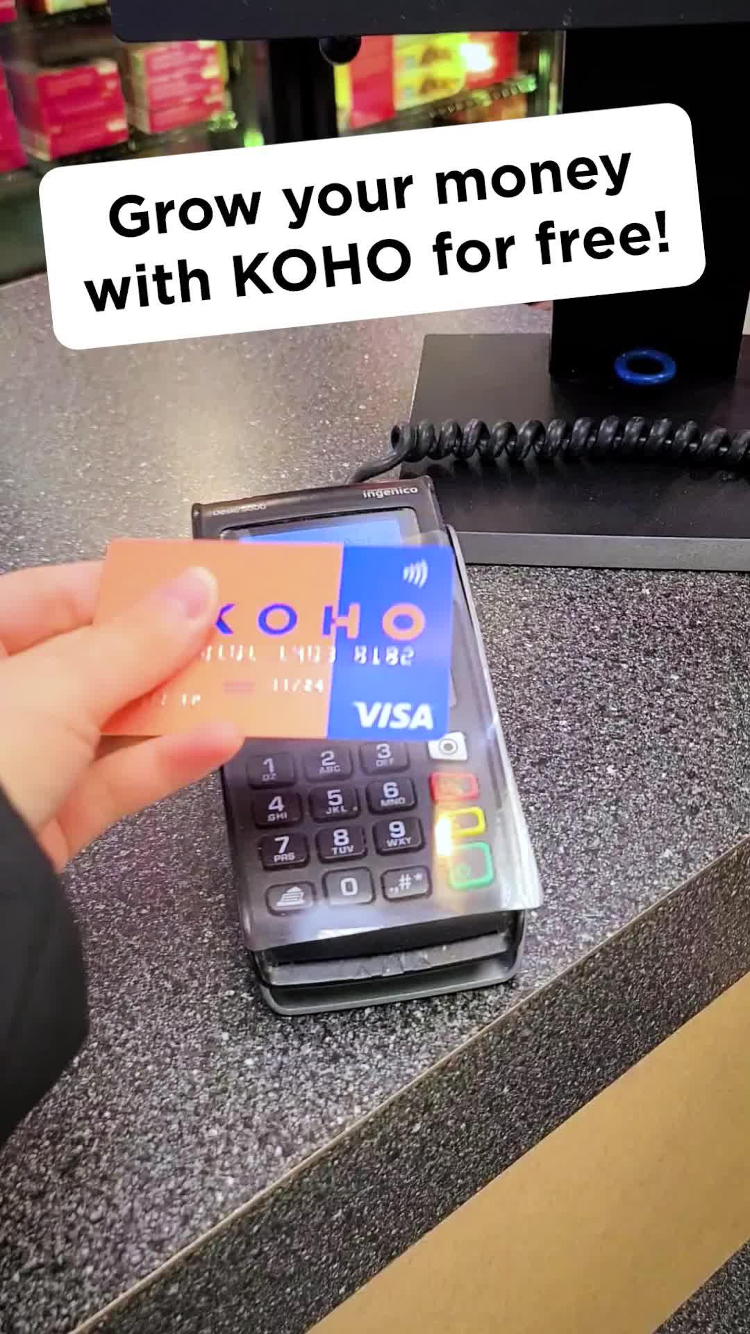 Sign up for KOHO today and earn 1.2% interest on your entire account.