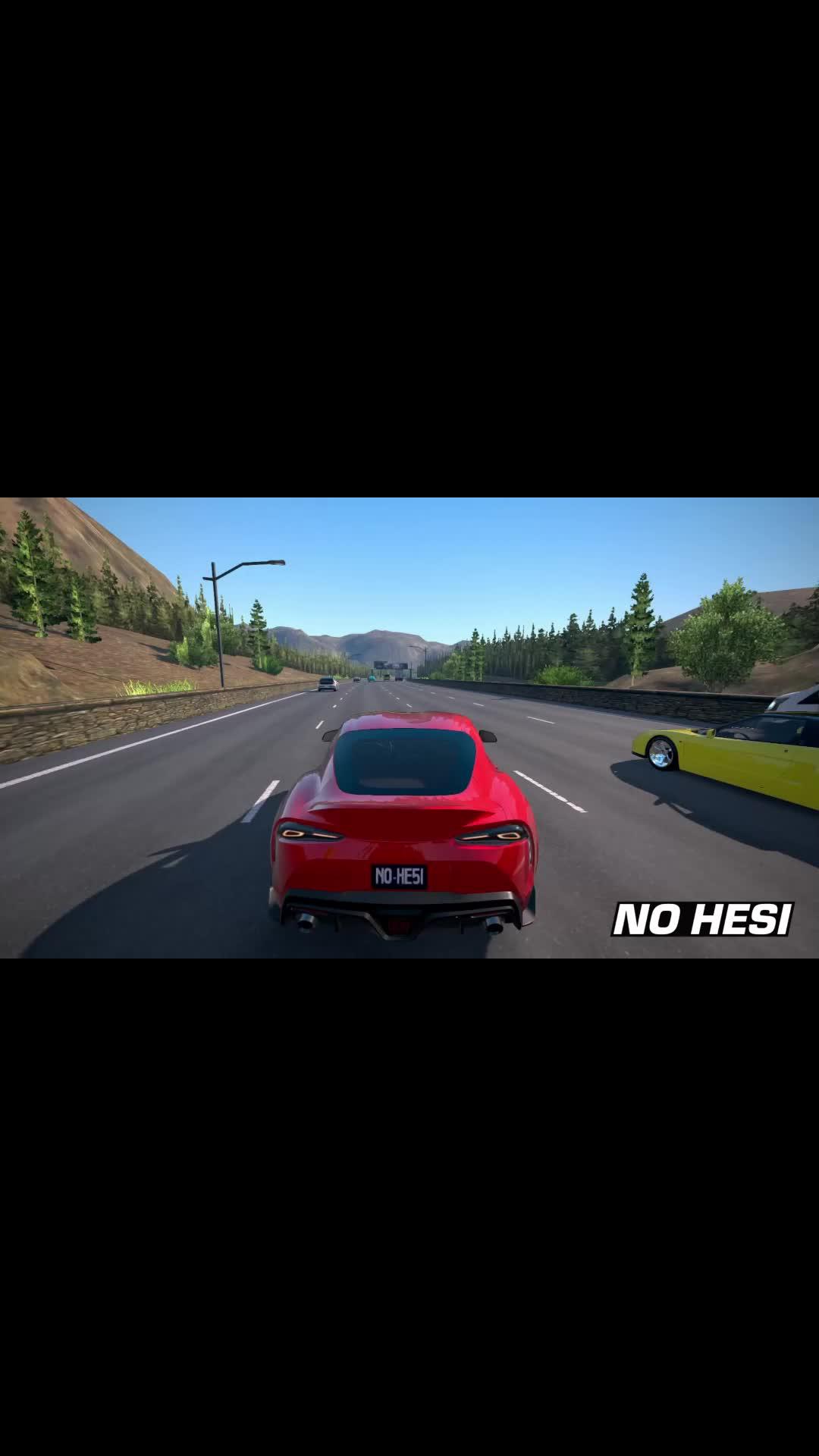 Swerve through traffic in highway battles with other racers.