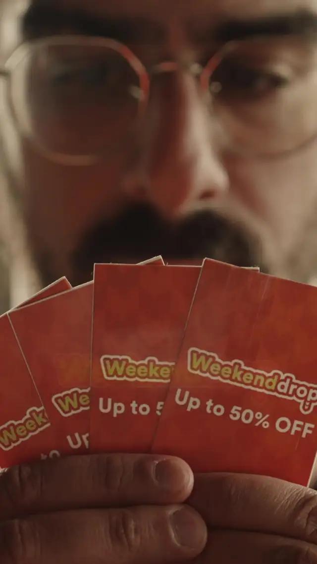 Shake it off with amazing deals! Up to 50% OFF this weekend. Just talabat it