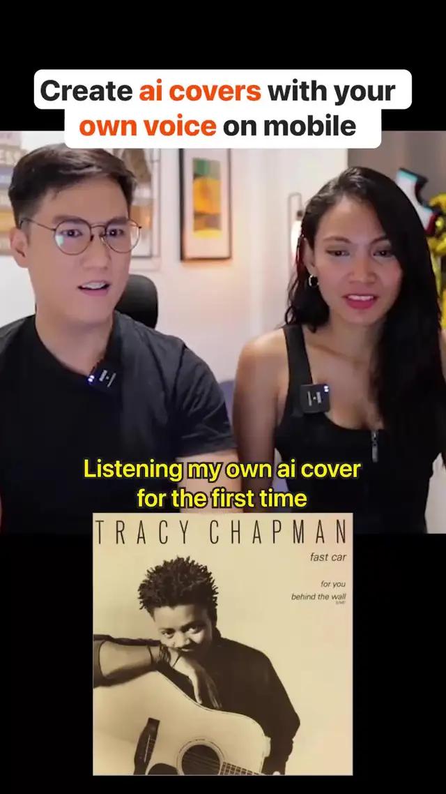 Create own voice AI Cover on mobile try it now!