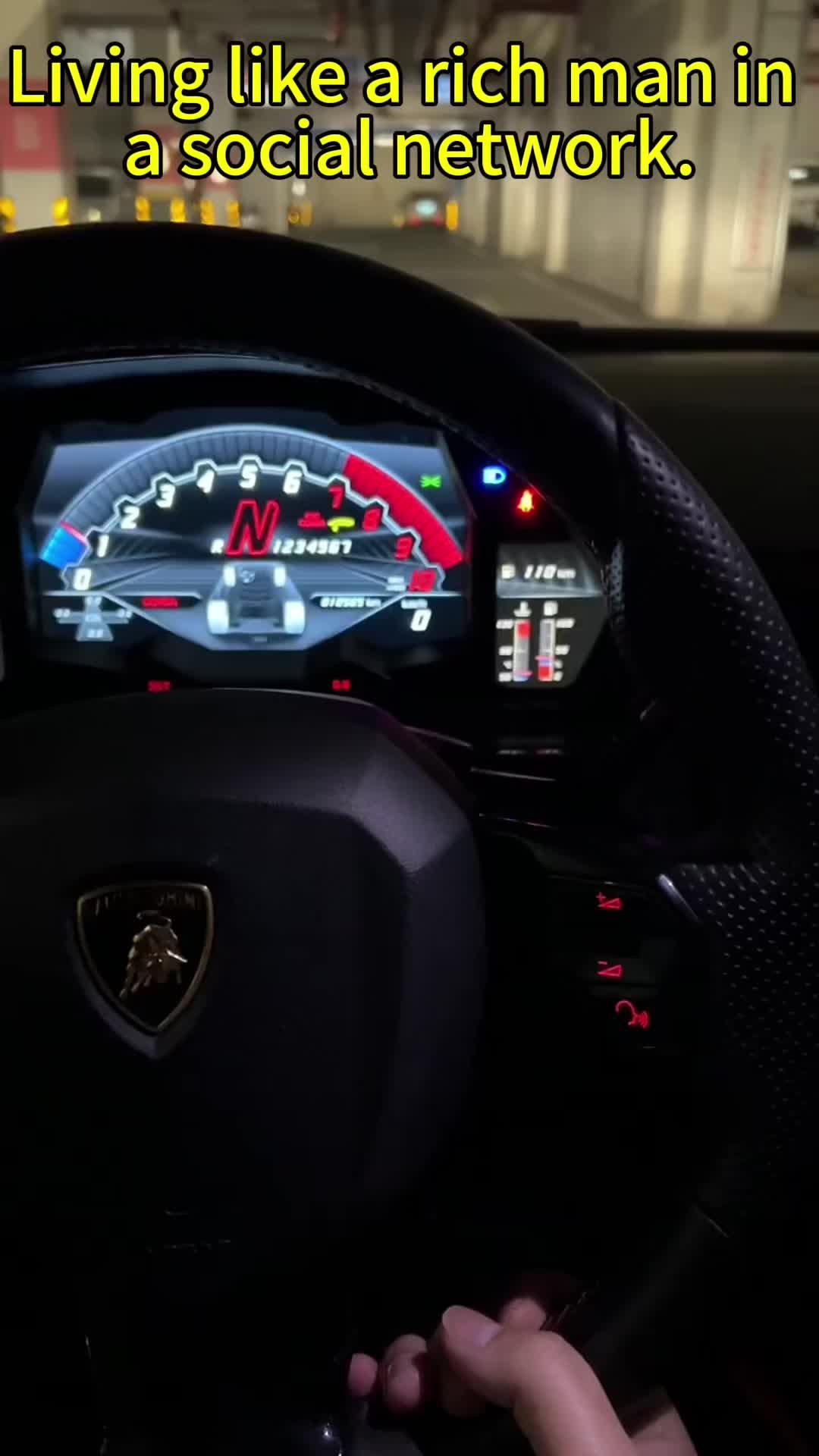 living like a rich man in a social network.