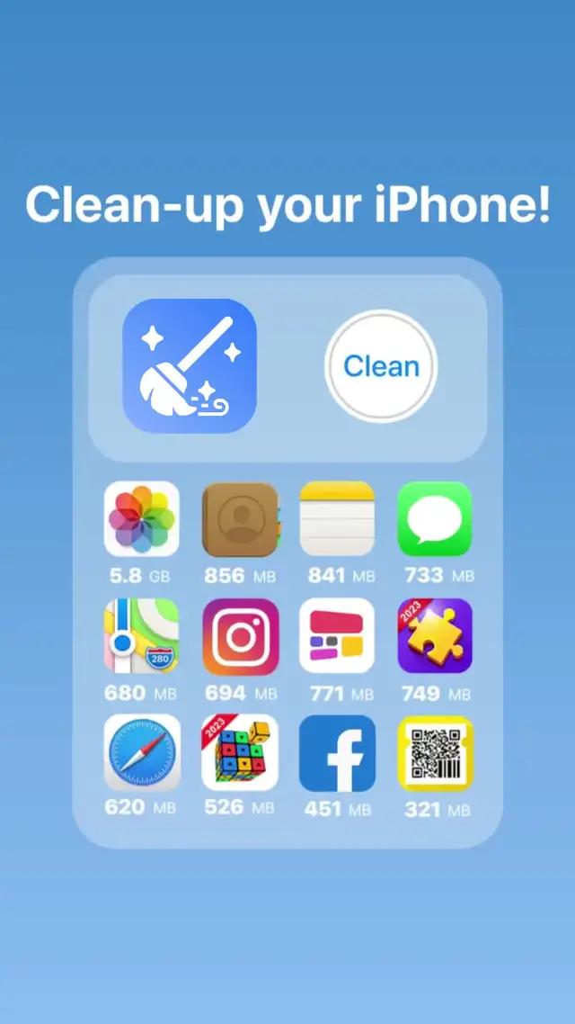 Clean your phone memory in one tap with this app!