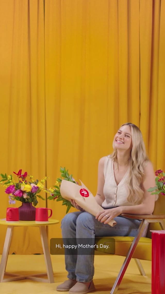 Mom-to-mom talks pair well with flowers. Order her some on DoorDash