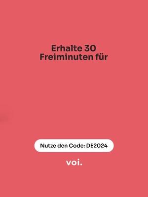 Genieße den Sommer mit Voi - nutze 30 Freiminuten mit dem Code DE2024