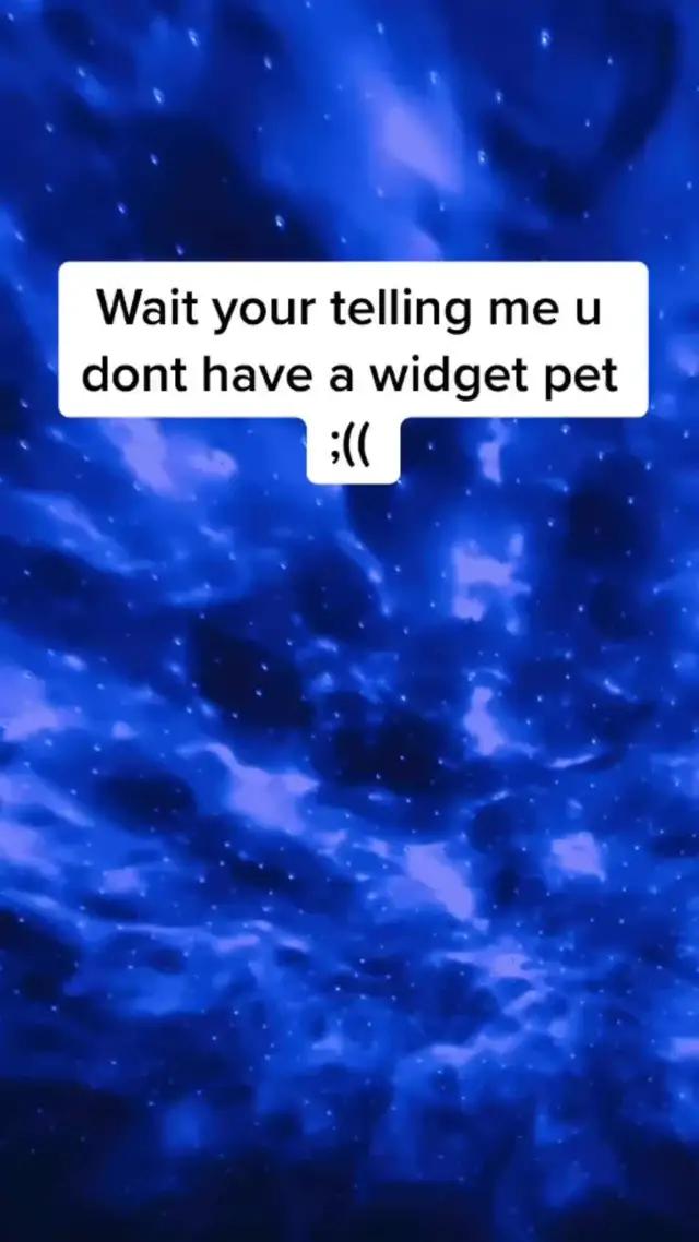 Wait! You don't have a widgetpet?