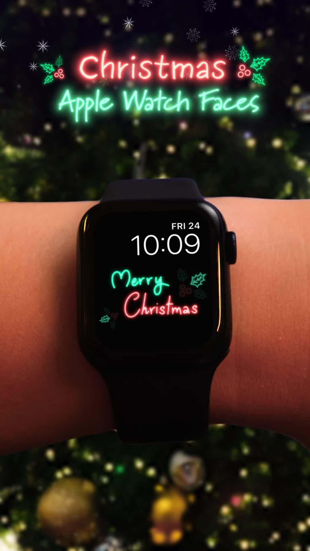 Christmas Apple Watch Faces.